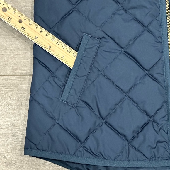 Women's Old Navy XS 0 - 2 Vest Quilted Jacket Coat Navy Blue Metal Zipper Winter - Picture 7 of 9